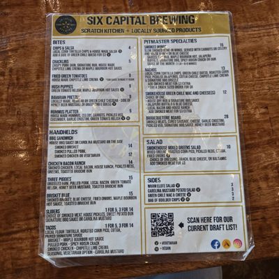 Menu photo 5 Six Capital Brewing & BBQ Aurora, CO Menu photo 5 Six Capital Brewing & BBQ Aurora, CO