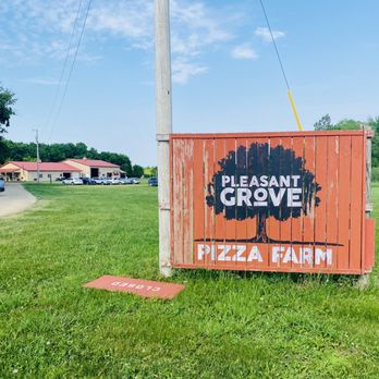 Pleasant Grove Pizza Farm - Front sign - Pizza Near Me - Waseca, Minnesota Pleasant Grove Pizza Farm - Front sign - Pizza Near Me - Waseca, Minnesota