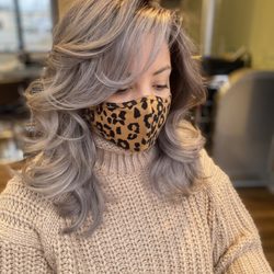 Akane Beauty Salon - Grey hair styled