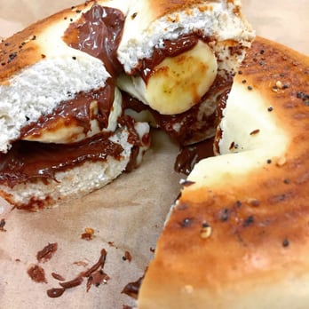 Cafe Rosso - #6 Bagel special: Nutella and banana on an everything bagel - Sandwiches Near Me - San Francisco, California