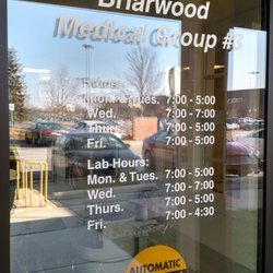Briarwood Medical Group - Hours on door. FYI: "Staff meeting 8-10 am every first Tuesday". Don't get THE SHAFT!