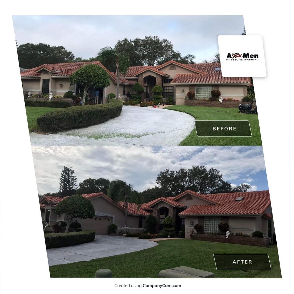 Slide of A-Men Pressure Washing