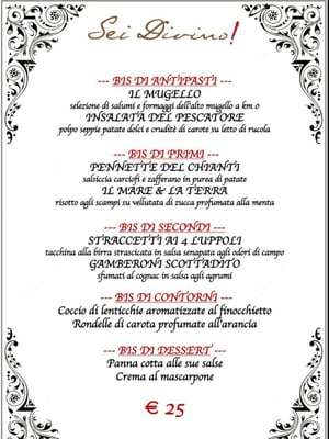 Menu photo 3 Sei Divino! Florence, FI