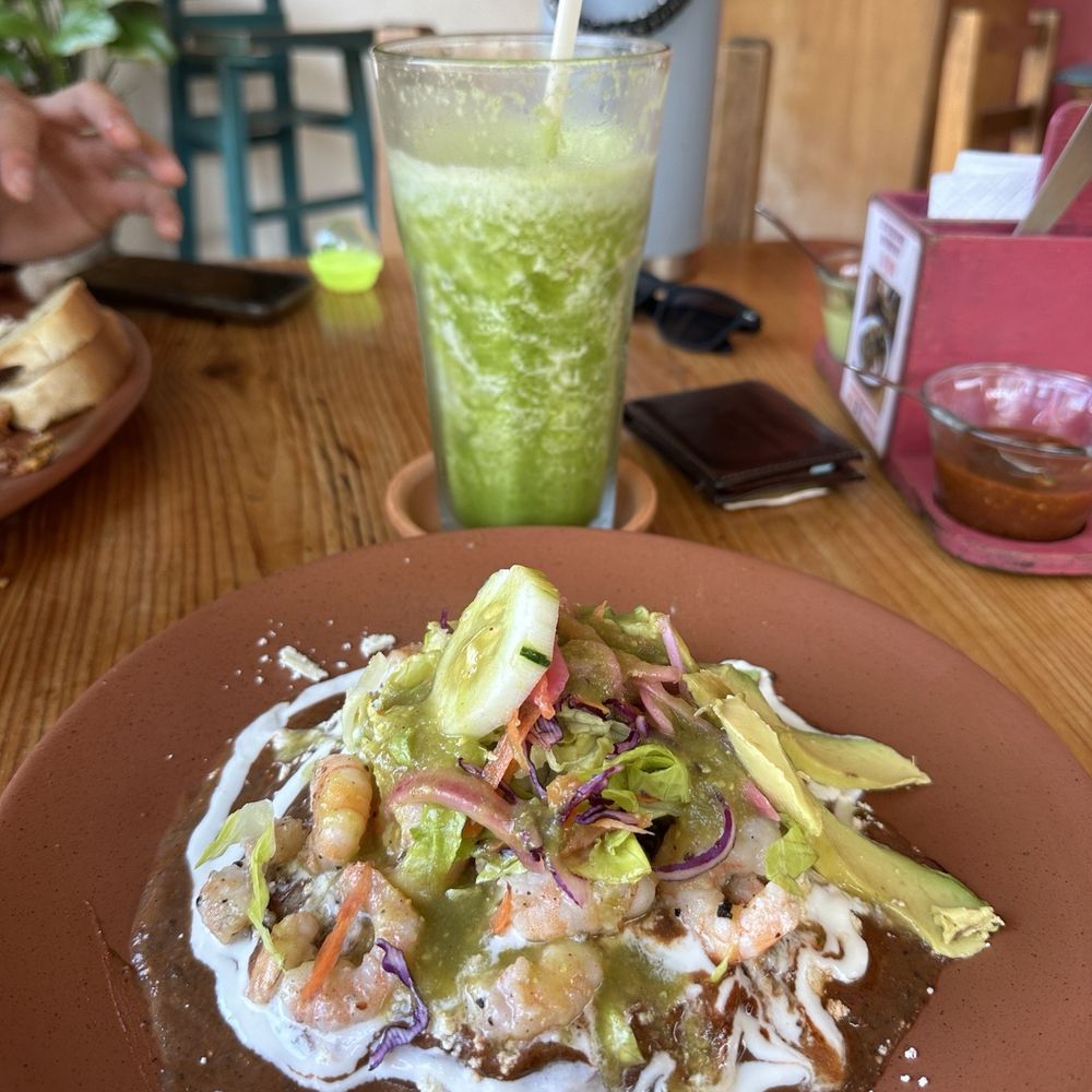 MACARENO - Bean and shrimp tostada - Mexican Near Me - Puerto Vallarta, JAL MACARENO - Bean and shrimp tostada - Mexican Near Me - Puerto Vallarta, JAL