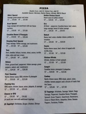 Menu photo 4 The Alibi Lounge Shelby, MT