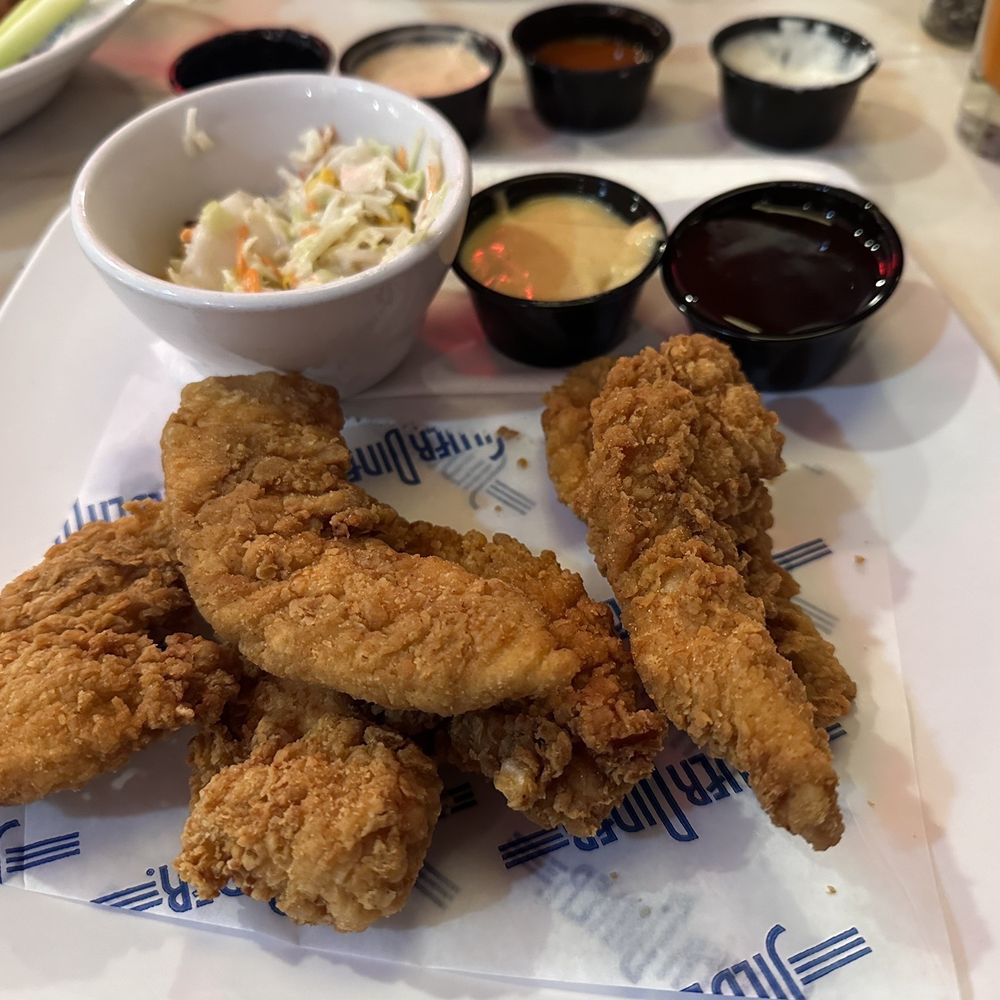 Silver Diner - Chicken tenders with cole slaw. - Diners Near Me - Greenbelt, Maryland Silver Diner - Chicken tenders with cole slaw. - Diners Near Me - Greenbelt, Maryland