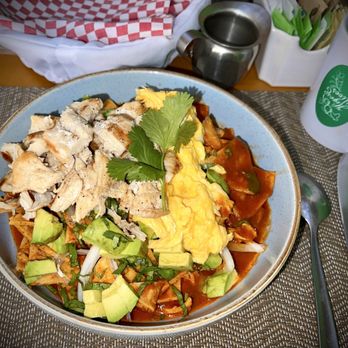 Higos & Olivos - Chicken Chilaquiles - Breakfast & Brunch Near Me - Cabo San Lucas, BCS