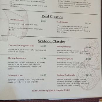 Mamma Maria's - Chicken, veal, and seafood menu - Chicken Wings Near Me - Stamford, New York