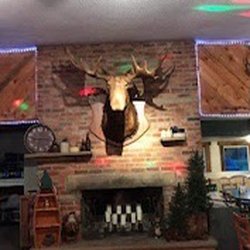 The Bobcat Bar & Grill - Main dining room fireplace.