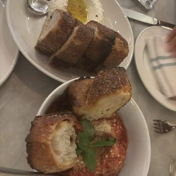 La Pecora Bianca NoMad - Whipped Ricotta (top) and Meatballs - Italian Near Me - New York, New York