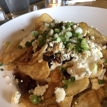 Ports Cafe - Chips with blue cheese and bacon! - New American Near Me - Geneva, New York