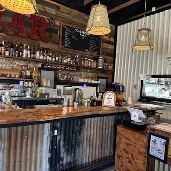 The Barn at Sovereignty Ranch - The bar and front counter - Coffee & Tea Near Me - Center Point, Texas