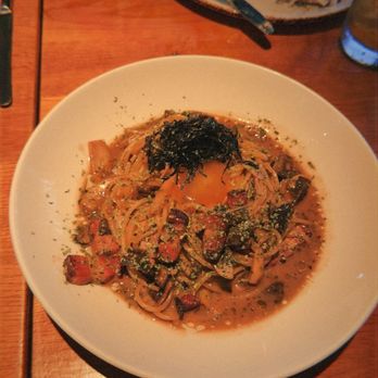 Vein At Kaka'ako - Shoyu Butter Pasta w/ Cremini and Porcini Mushroom - Mediterranean Near Me - Honolulu, Hawaii