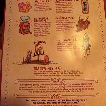 Lost Lounge - Drink Menu - Bars Near Me - Vancouver, Washington