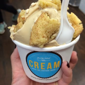 CREAM - Pumpkin ice cream with a Cup of Joe in a cup with a broken up snicker doodle cookie on top! - Desserts Near Me - San Francisco, California CREAM - Pumpkin ice cream with a Cup of Joe in a cup with a broken up snicker doodle cookie on top! - Desserts Near Me - San Francisco, California