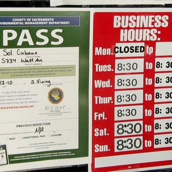 Sol Cubano - hours, as of February 2010 - Cuban Near Me - North Highlands, California Sol Cubano - hours, as of February 2010 - Cuban Near Me - North Highlands, California