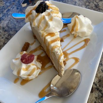 Two Cranes Bistro and Brew - Caramel cheesecake - Comfort Food Near Me - Albuquerque, New Mexico Two Cranes Bistro and Brew - Caramel cheesecake - Comfort Food Near Me - Albuquerque, New Mexico