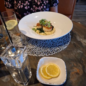 Castile Restaurant - Seared scallops, risotto, fennel - Breakfast & Brunch Near Me - St Pete Beach, Florida