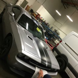 The Get More Wraps team working on my car!!
