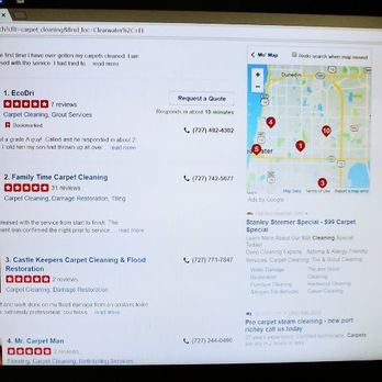 EcoDri - #1 on Yelp and Google - Carpet Cleaning Near Me - Clearwater, Florida