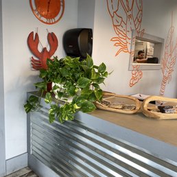 the front desk of a restaurant the front desk of a restaurant
