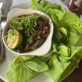 Salt Factory Pub - Thai Beef Lettuce Wraps - Gastropubs Near Me - Woodstock, Georgia