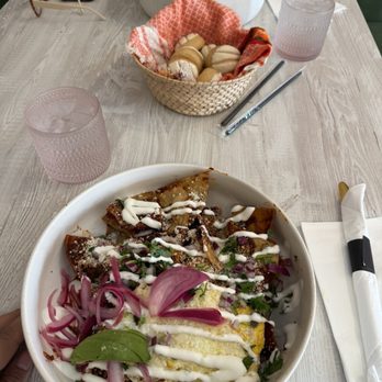 Quiero Brunch - A ordered green & red chilaquiles ! - Mexican Near Me - Temecula, California Quiero Brunch - A ordered green & red chilaquiles ! - Mexican Near Me - Temecula, California