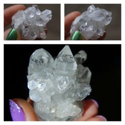 Blossoming Path - The Apophyllite cluster that was mis-labeled as Crystal Quartz.