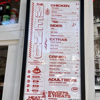JAM Hot Chicken - Menu - Chicken Shop Near Me - Winter Park, Florida JAM Hot Chicken - Menu - Chicken Shop Near Me - Winter Park, Florida