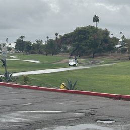 Cart on course