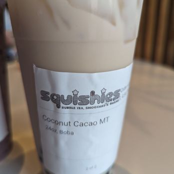 Squishies Bubble Tea - Coconut Cacao - Bubble Tea Near Me - Dallas, Texas