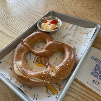 Wursthall - Pretzel with queso - German Near Me - San Mateo, California Wursthall - Pretzel with queso - German Near Me - San Mateo, California