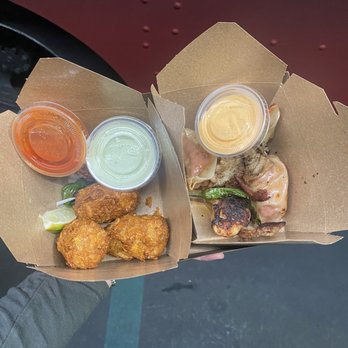 Mad Dumplings - Fried Chicken Dumplings and Longanisa Dumplings - Food Trucks Near Me - Santa Ana, California Mad Dumplings - Fried Chicken Dumplings and Longanisa Dumplings - Food Trucks Near Me - Santa Ana, California