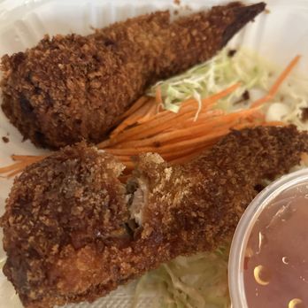 Thai Lao Restaurant - salty slightly burnt coating, rubbery stuffing ..Stuffed Chicken Wings - Thai Near Me - Kapolei, Hawaii Thai Lao Restaurant - salty slightly burnt coating, rubbery stuffing ..Stuffed Chicken Wings - Thai Near Me - Kapolei, Hawaii