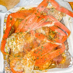 Cluster Busters Sweet Treats - Drip-Drip Platter that is tossed in a mix of cajun and lemon pepper sauce
