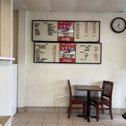 The menu