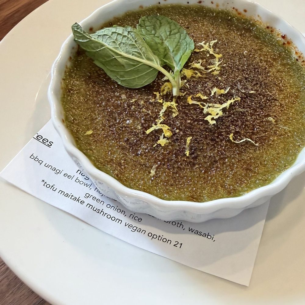 Matcha crème brûlée Matcha crème brûlée