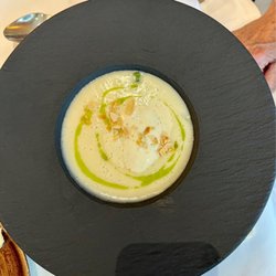 Restaurant Waldhaus Reinbek - Asparagus soup was the best ever.