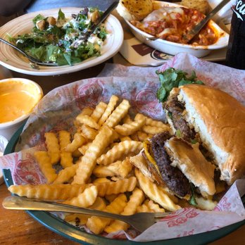 Macado's - Over cooked burger, watery lasagna, cold beer cheese, and salad - Sandwiches Near Me - Lynchburg, Virginia Macado's - Over cooked burger, watery lasagna, cold beer cheese, and salad - Sandwiches Near Me - Lynchburg, Virginia