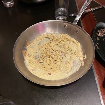 Fratelli - Unfinished pasta that tasted like whole milk. Supposed to be the carbonara. - Italian Near Me - Everett, Massachusetts
