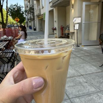 Iris Coffee Lab - Cherry marzipan latte - Coffee & Tea Near Me - Raleigh, North Carolina