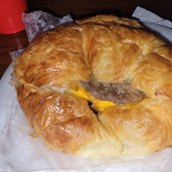 Sunny Donuts - A sausage, egg, cheese crossiant. Delicious - Donuts Near Me - San Diego, California Sunny Donuts - A sausage, egg, cheese crossiant. Delicious - Donuts Near Me - San Diego, California