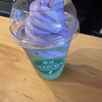 Matcha Cafe Maiko - Matcha Tea Float with Ube soft serve - Desserts Near Me - Duluth, Georgia Matcha Cafe Maiko - Matcha Tea Float with Ube soft serve - Desserts Near Me - Duluth, Georgia