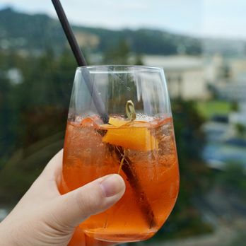 Study Hall Rooftop Lounge - Aperol Drink - Lounges Near Me - Berkeley, California