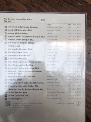 Menu photo 6 The Deck at Moonshine Flats San Diego, CA Menu photo 6 The Deck at Moonshine Flats San Diego, CA