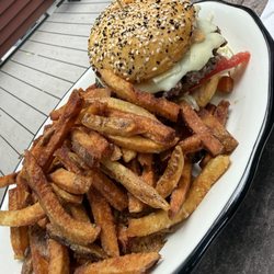 Bleecker and Greer - Burger and fries. Yummmm