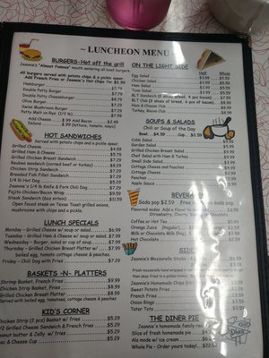 Menu photo 5 Jeannie's Diner Coldwater, MI Menu photo 5 Jeannie's Diner Coldwater, MI