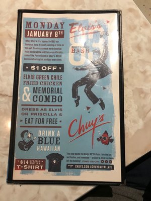 Menu photo 4 Chuy's Lafayette, LA Menu photo 4 Chuy's Lafayette, LA