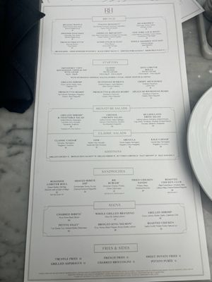 Menu photo 4 RH Rooftop Restaurant at RH Charlotte Charlotte, NC