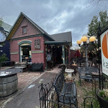 Kaos Pizzeria - Unique and fun décor from the outside and in. - Pizza Near Me - Denver, Colorado